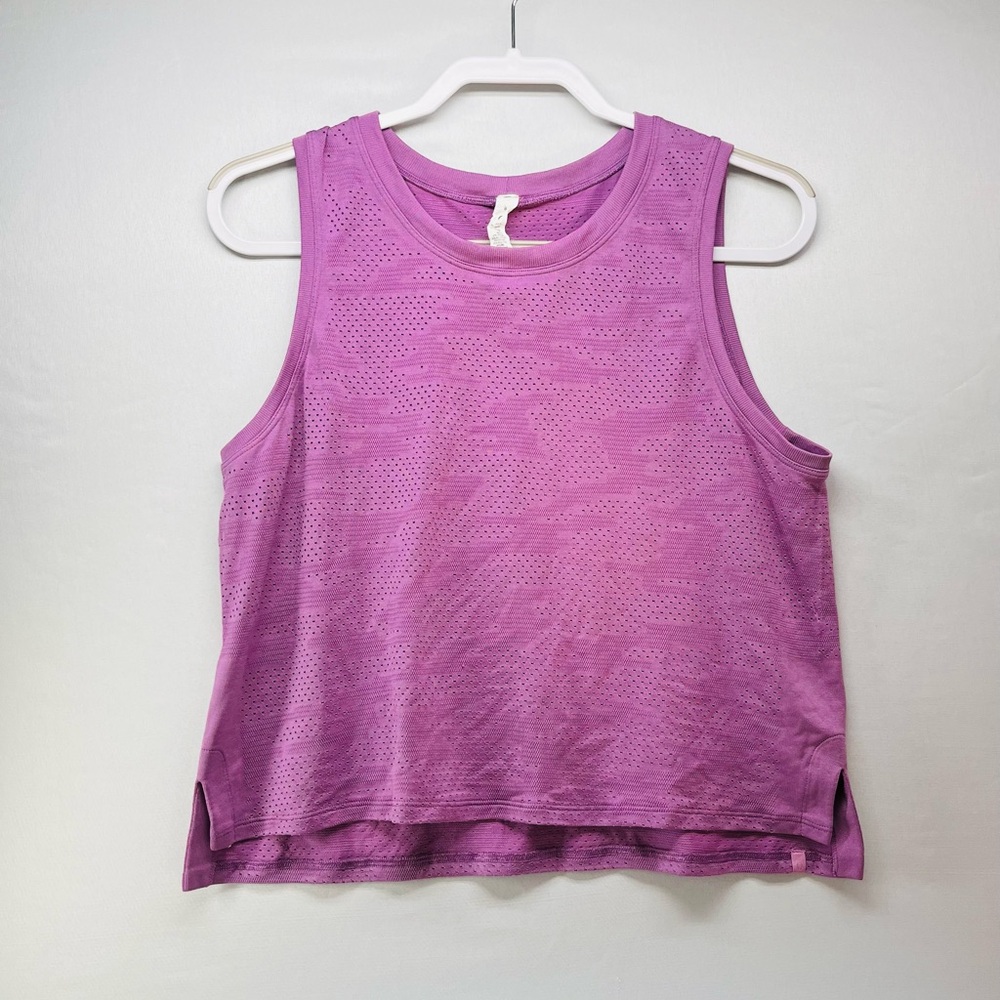 Lululemon Train to be tank Purple Camo